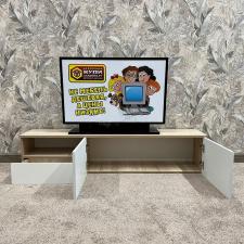Тумба TV подвесная Сити-10  1400х300х300 (Сонома-Белый)