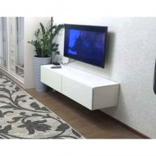 Тумба под ТВ Айден ТБН06-1400 белый ЛДСП/белый ЛДСП