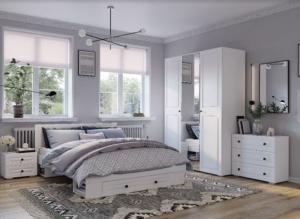 Кровать 1,4 м "Софт" КР-16 Белый/Эмаль белая (F26)